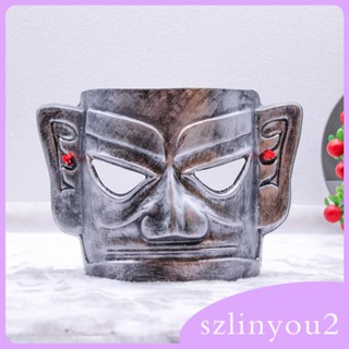 [szlinyou2] Sanxingdui ของตกแต่งฮาโลวีน สําหรับผู้ใหญ่ ผู้ชาย ผู้หญิง งานรื่นเริง