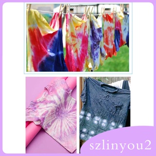 [szlinyou2] ผงมัดย้อม 24 สี DIY 10 กรัมต่อแพ็ค สําหรับเด็ก ผู้ใหญ่ เสื้อผ้า โซฟา