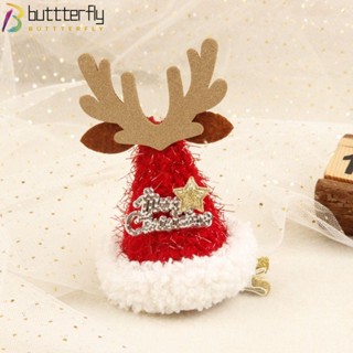 Buttterfly กิ๊บติดผม จี้รูปผีเสื้อ เครื่องประดับ สําหรับตกแต่งวันคริสต์มาส