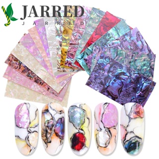 Jarred สติกเกอร์ ลายหอยเป๋าฮื้อ 3D หลากสี สําหรับตกแต่งเล็บ