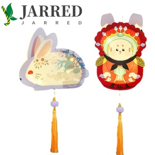 Jarred โคมไฟดอกไม้ กระต่าย อิเล็กทรอนิกส์ แบบพกพา DIY สําหรับตกแต่งปาร์ตี้ เทศกาลจีน