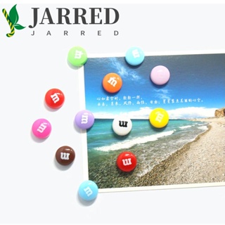 Jarred แม่เหล็กติดตู้เย็น น่ารัก ที่มีสีสัน สร้างสรรค์ ของขวัญ สําหรับสติกเกอร์ เรซิ่น ทรงกลม ตกแต่งตู้เย็น