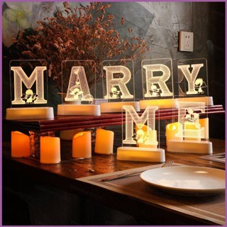 Cwc Marry Me light 520 1314 โคมไฟตัวเลข led ไฟตัวเลข การแต่งงาน ข้อเสนอสารภาพ