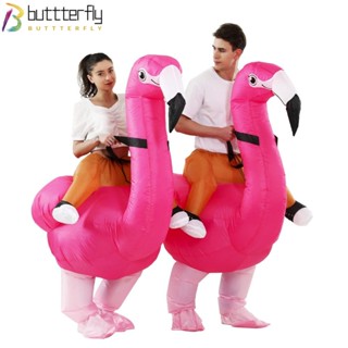 Buttterfly ฟลามิงโก้ เครื่องแต่งกาย เป่าลม ขนาดใหญ่ สําหรับผู้ใหญ่ ผู้ชาย ผู้หญิง ของเล่นเป่าลม