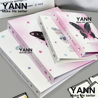 Yann1 อัลบั้มรูปภาพ ลายผีเสื้อ ขนาด A4 A5 สําหรับไดอารี่ อัลบั้มรูปภาพ