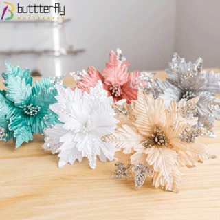 Buttterfly กลิตเตอร์ประดิษฐ์ 20 ซม. สําหรับตกแต่งบ้าน ปาร์ตี้คริสต์มาส