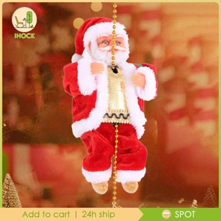 [Ihoce] บันไดปีนเขาซานต้า พร้อมเสียงเพลง สําหรับของขวัญปีใหม่ ต้นคริสต์มาส ประตูบ้าน