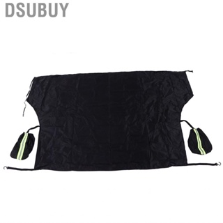 Dsubuy Windshield Cover  Snowproof Dustproof Large Coverage Area Black Home