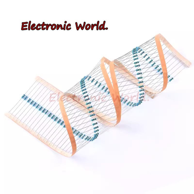 ตัวต้านทานฟิล์มโลหะ 1/4W 0R-22M 1% 0.25W 0 2.2 10 100 150 220 270 330 470 1K 2.2K 4.7K 10K 47K 100K 