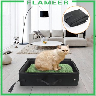 [Flameer] กล่องชักโครก น้ําหนักเบา สําหรับสัตว์เลี้ยง แมว ลูกแมว คิตตี้ กลางแจ้ง