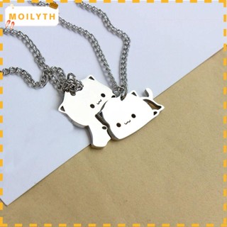 Moilyth สร้อยคอโซ่ จี้รูปสัตว์ แมว สไตล์ฮิปฮอป พร็อพคอสเพลย์ DIY