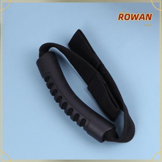 Rowans ที่จับพลาสติก PVC สีดํา สําหรับพนักพิงศีรษะรถยนต์ 2 ชิ้น