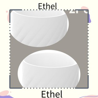 Ethel1 ปลอกซิลิโคน กันลื่น สีขาว ใช้ง่าย สําหรับใส่ขวดน้ํา แก้วน้ํา 2 ชิ้น