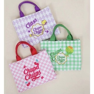 กระเป๋า chupa chups Candy ใบขนาดกำลังดีมีซิปปิด พร้อมช่องใส่ให้