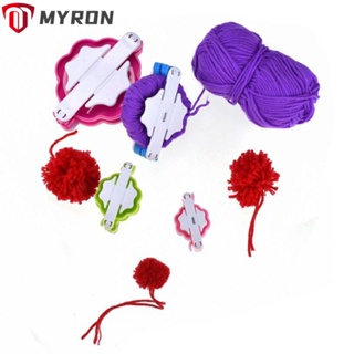 Myron 4 ชิ้น / เซต เครื่องทําปอมปอม DIY อุปกรณ์เสริม ขนปุย บอลเข็ม งานฝีมือ ไหมพรม ขนสัตว์ ถักนิตติ้ง