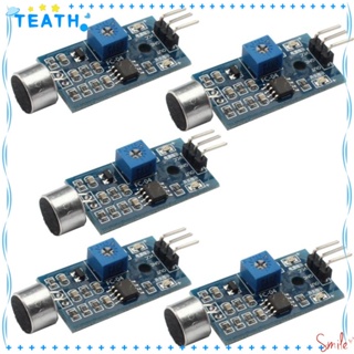 Teath โมดูลเซนเซอร์ตรวจจับเสียงไมโครโฟน ความไวแสงสูง ทนทาน 5v DC power Arduino AVR PIC 5 ชิ้น