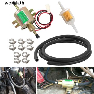 Wonda ปั๊มไฟฟ้า HEP-02A 12V พร้อมท่อทองแดง อะลูมิเนียม 2 เมตร 4-7PSI