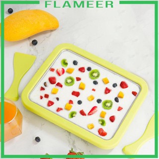 [Flameer] เครื่องทําไอศกรีม แบบม้วน สําหรับวันหยุด บ้านใหม่ วันเกิด