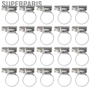 Superparis 10-32mm 20Pcs Hose Clamp Stainless Steel  Clamps  for  Vehicle