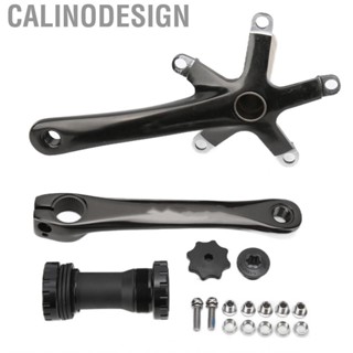 Calinodesign Bike Crank Arm Set Aluminum Alloy High Strength Mountain Crankset