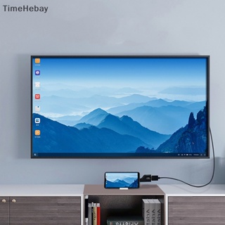 Timehebay อะแดปเตอร์แปลงวิดีโอ UHD 8K Type-C เป็น Hdmi VGA DP RJ45 Mini DP 4K 60Hz USB C EN