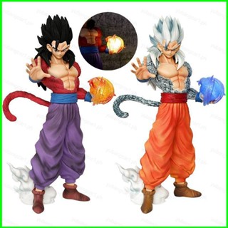 โมเดลฟิกเกอร์ อนิเมะดราก้อนบอล Son Gohan Super Saiyan 4 Action Figure White Black Hair ของเล่นสําหรับเด็ก