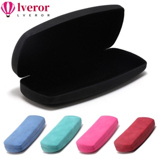 Lveror กล่องแว่นตา หนัง PU ป้องกันแรงดัน สีพื้น สําหรับผู้ชาย