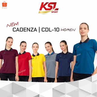 ใหม!! เสื้อโปโลผู้หญิง CADENZA (คาเดนซ่า) รุ่น CDL-10 WOMEN (CDL-10Y) เลือดหมู เขียว แดง เหลือง กรมท่า ดำ น้ำเงิน