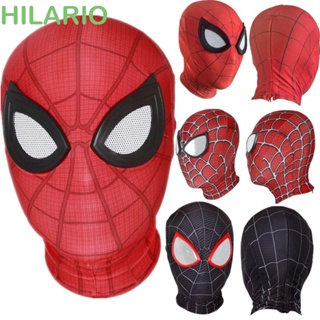 Hilario หน้ากากสไปเดอร์แมน 3D เลนส์ซูเปอร์ฮีโร่ สําหรับ Adlut Peter Parker Miles Morales Iron Spider Man