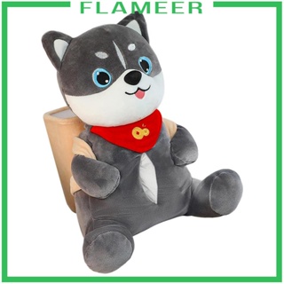 [Flameer] กล่องทิชชู่ ลายการ์ตูน 2 in 1 พร้อมถังขยะ ทนทาน อุปกรณ์เสริม สําหรับห้องน้ํา รถยนต์