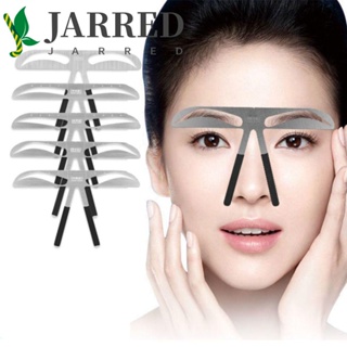 Jarred ไม้บรรทัดโลหะ 3D ใช้ซ้ําได้ ใช้ง่าย สําหรับสักคิ้วถาวร