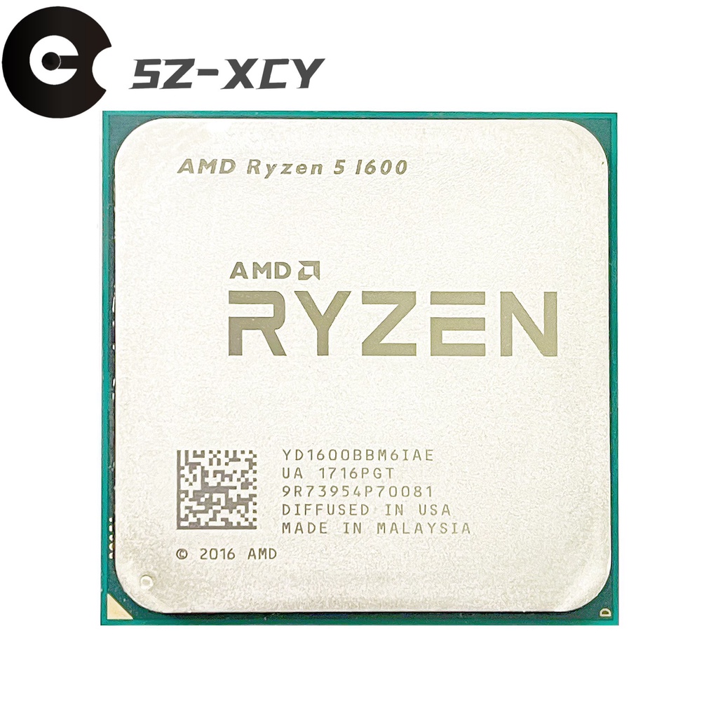 ใช้ AMD Ryzen 5 1600 โปรเซสเซอร์ 3.2GHz หกแกนสิบสองด้าย 65W R5 1600 ซ็อกเก็ต CPU AM4 5 1600