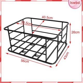 [lswbd] ตะกร้าเหล็กติดด้านหลังจักรยาน ถอดออกได้ สําหรับจักรยานเสือหมอบ