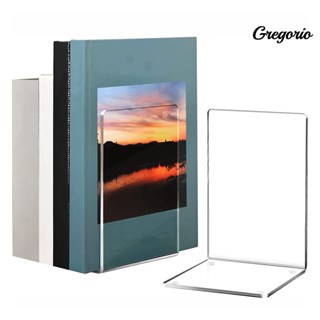 Gregoriomw ที่ตั้งหนังสืออะคริลิคใส 4 ชิ้น