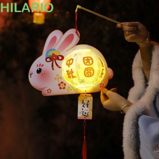 Hilario โคมไฟกลางฤดูใบไม้ร่วง วัสดุ DIY โชคดี พร้อมไฟ LED เรืองแสง แฮนด์เมด ตกแต่งบ้าน