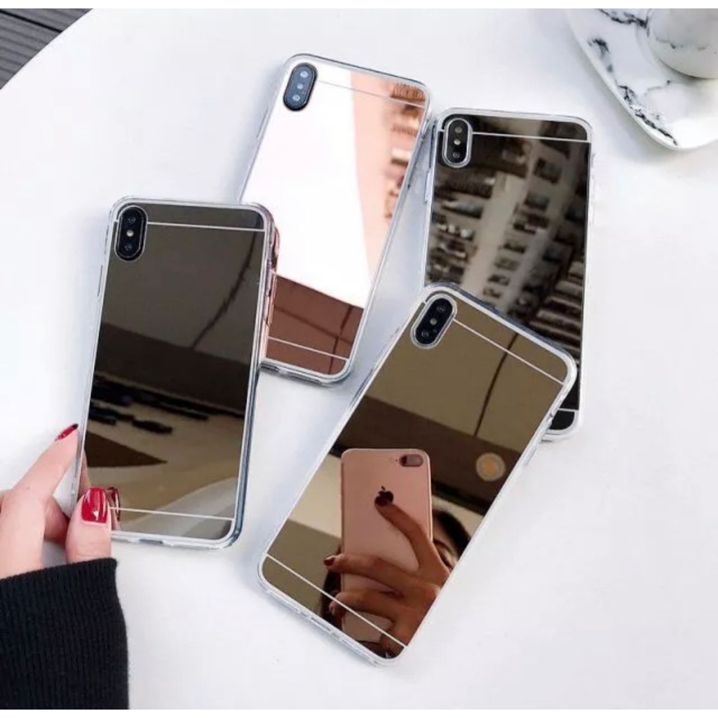[CENTER 18] TPU GLASS CASE IPHONE 6 6G 6S 6 PLUS 6S PLUS IPHONE 7 8 7 PLUS 8 PLUS CASE TPU MIRROR