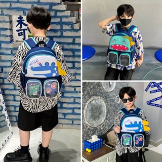 Kindergarten Children Cartoon Cute School Bag Baby Boy Lightweight Spine-Protective Backpack Little Girl Travel Backpack Fashion Tw0N