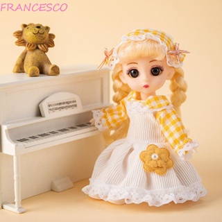 Francesco ตุ๊กตาเจ้าหญิง Bjd 3d 16 ซม. 13 ข้อต่อ Diy ของเล่นสําหรับเด็ก