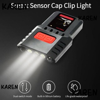 Karen ไฟฉายคาดศีรษะ LED 6 ดวง ชาร์จ USB ทนทาน สําหรับตั้งแคมป์