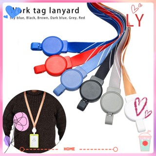 Ly สายคล้องคอ ถอดออกได้ สําหรับห้อยป้ายชื่อ บัตร บัตร สํานักงาน