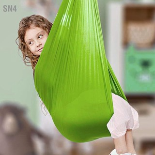 SN4 เด็กเปลญวนยืดหยุ่นในร่มกลางแจ้งเด็ก Sensory Swing ฟิตเนสโยคะเปลญวน