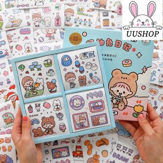 สติ๊กเกอร์ 100 อัน สติกเกอร์ตกแต่ง สติ๊กเกอร์ติดกล่อง DIY บัญชีมือ มีให้เลือกหลากหลายสไตล์ รูปแบบไม่ซ้ำกัน Beercn