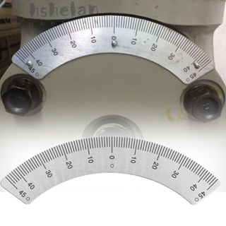 Hshelan 45-0-45° ไม้โปรแทรกเตอร์ ไม้โปรแทรกเตอร์ ทรงกลม ทนทาน สําหรับงานไม้|ไม้บรรทัดวัดมุม สําหรับวัดมุม