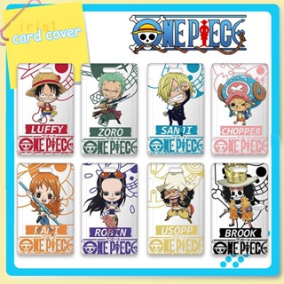 เคสป้องกันโทรศัพท์มือถือ ลายการ์ตูนอนิเมะ One Piece พร้อมสายคล้อง และช่องใส่บัตรเครดิต