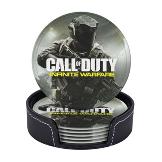 Call Of Duty ที่รองแก้วหนัง พร้อมที่จับ ป้องกันรอยขีดข่วน และความเสียหาย สําหรับเฟอร์นิเจอร์ 6 ชิ้น