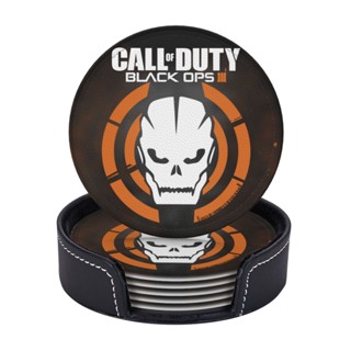 Call Of Duty ที่รองแก้วหนัง พร้อมที่จับ ป้องกันรอยขีดข่วน และความเสียหาย สําหรับเฟอร์นิเจอร์ 6 ชิ้น