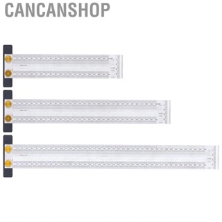 Cancanshop Marking Scale  Time-Saving T‑shaped Hole Ruler Portable Convenient for Carpenters Measurement