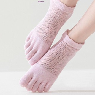 ถุงเท้ากีฬา ผ้าฝ้าย แบบนิ่ม แต่งลูกไม้ สีชมพูนู้ด