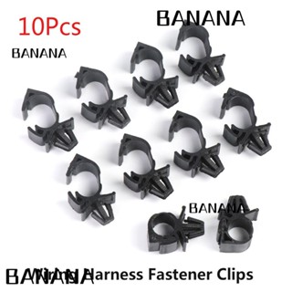 Banana1 คลิปหนีบสายไฟ พลาสติก สําหรับรถยนต์ 10 ชิ้น