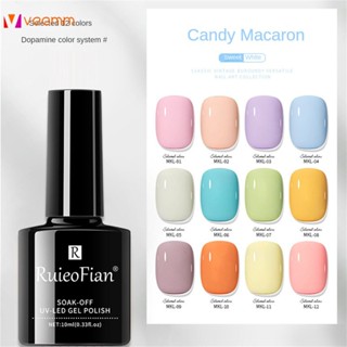 Charzieg Macaron Color Gel กาวทาเล็บสียอดนิยม ร้านเล็บเหมาะสำหรับ Pure Color Phototherapy กาว veemm